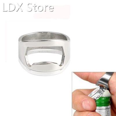 New 1PCS Stainless Steel Finger Thumb Ring Bottle Open Opene