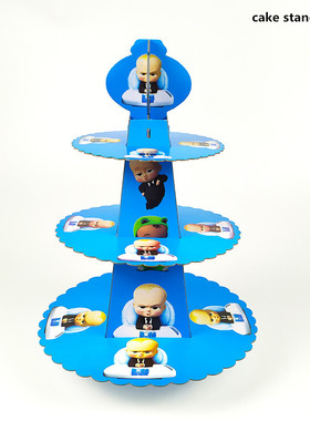 1set cake stand baby boss party disposable tableware Napk