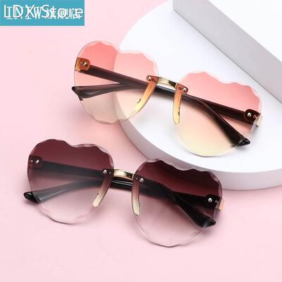 New Hot Heart Rimless Kids Sunglasses Ocean Lenses UV 400 Pr