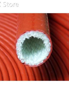 1Meter 4-130mm Dia Red Thicken Insulation Silicone Fiberglas