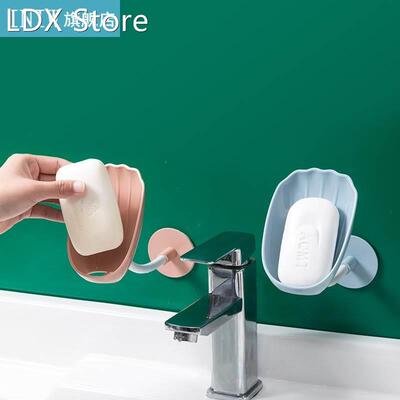 Portable Shell Soap Box Perforation-free Draining Standing S