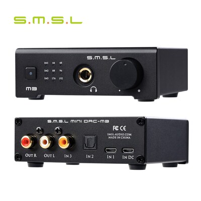 SMSL M3 HiFi Headphone Amplifier USB DAC AMP Multi function