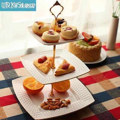 2/3 Tier Stainless steel Round Cupcake Stand Wedding Birthda