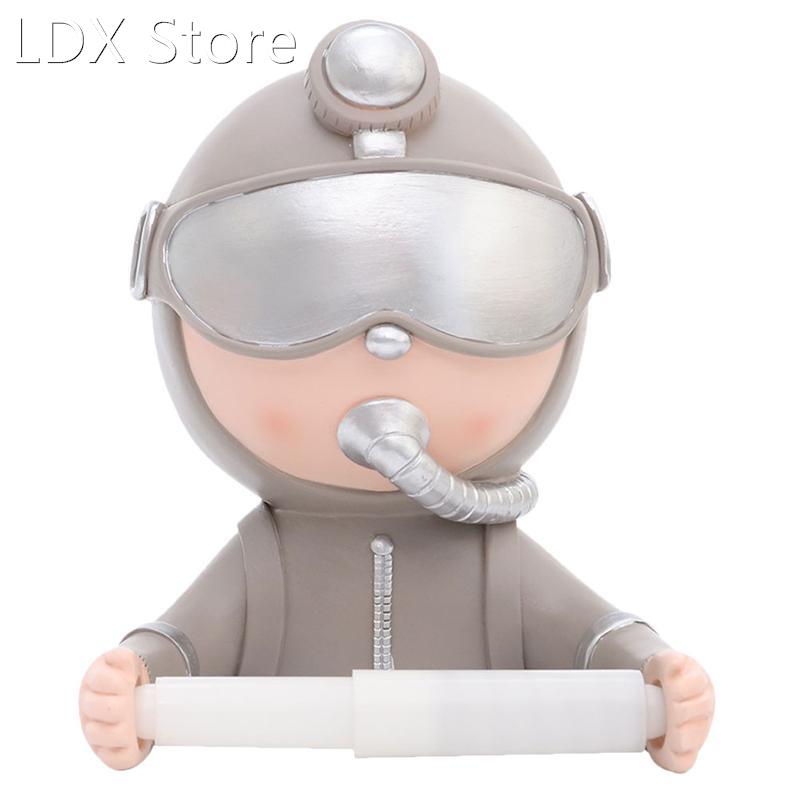 1PC Creative Diver Roll Paper Rack No Punching Toilet Tissue
