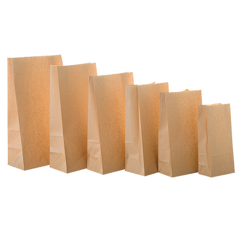 50/100pcs kraft paper bag gift bags packaging biscuit candy