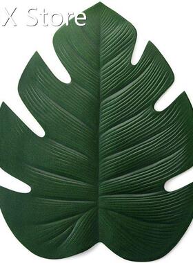 Turtle Leaf Placemat Artificial Green Plant Insulation Non-s