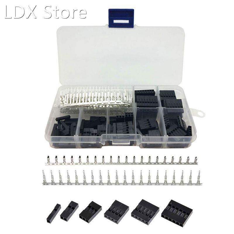 310Pcs 2.54MM Male+Female Wire Jumper and Pin Header Sockets