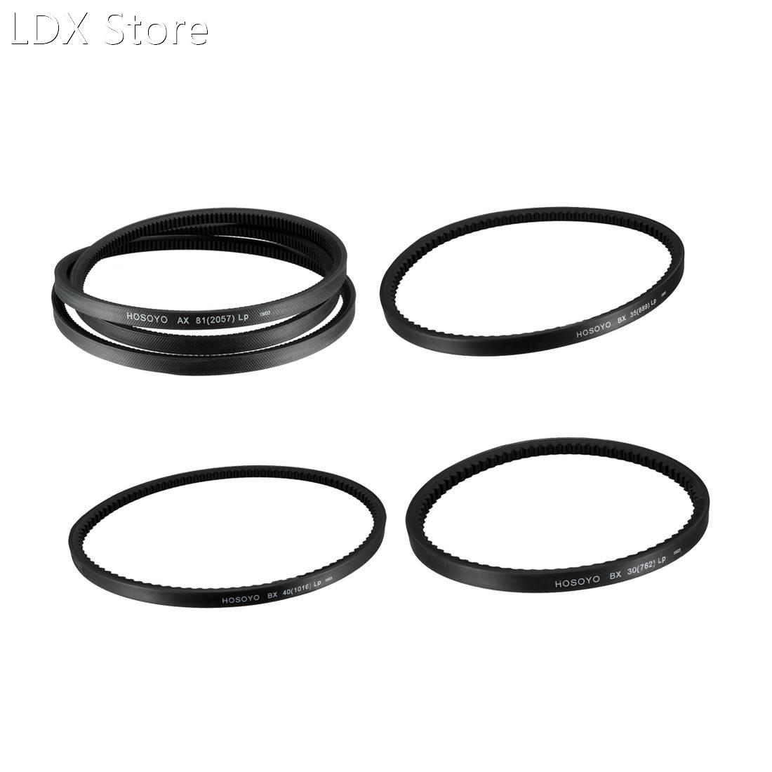 4pcs Drive V-Belt Industrial Rubber Transmission Belt Replac