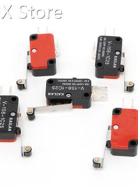5Pcs Micro Limit Switch Long V-156-1C25 Hinge Roller Momenta