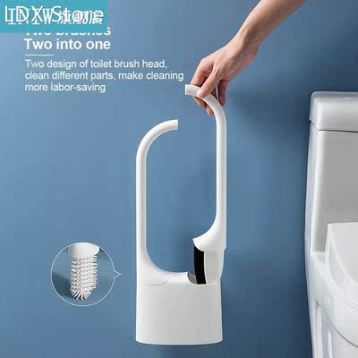 RecabLeght Silicone Toilet Brush 2pcs Wall Mounted Toilet Br