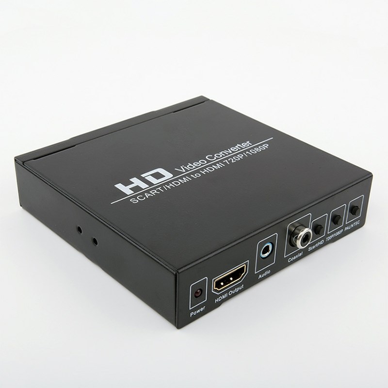 Scart+HDMI to HDMI Converter with Audio Coaxial CVBS/HD108