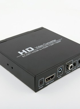 Scart+HDMI to HDMI Converter with Audio Coaxial CVBS/HD108