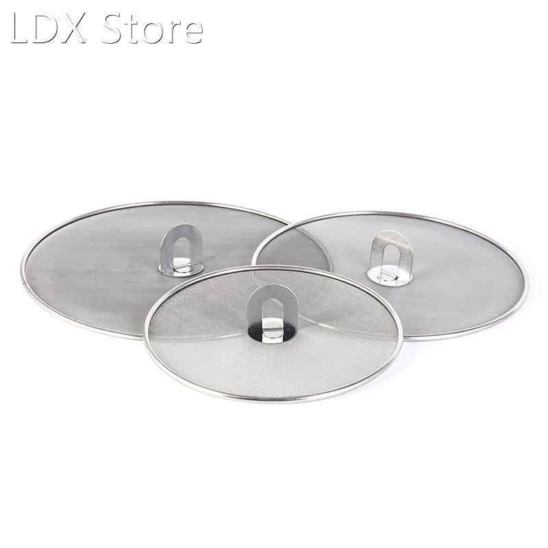 1PC NEW Stainless Steel Oil Proofing Pan Cover Spill Proof F