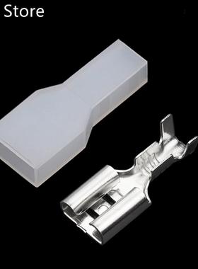 100sets 6.3mm Female Naked Terminal wire faston terminal DJ6