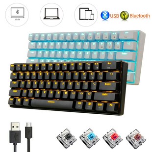 Keyboard Wireless Bluetooth USB Dual Mode Gaming Keyboard R