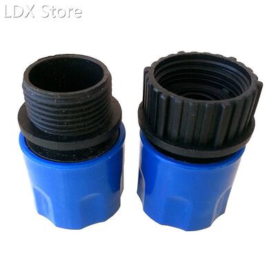 New 1 Set Blue Expandable Stretch Hose Adapters Connector Qu