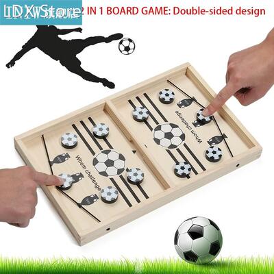 Fast Sling Puck Game Wooden Board Foosball Game Desktop Ice