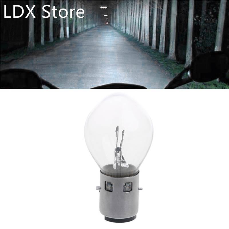 1Pc Motorcycle Lighting 12V 20W 10A B35 BA20D Headlight Bulb