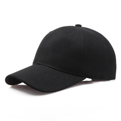 Black Cap Solid Color Baseball Cap Snapback Caps Casquette H