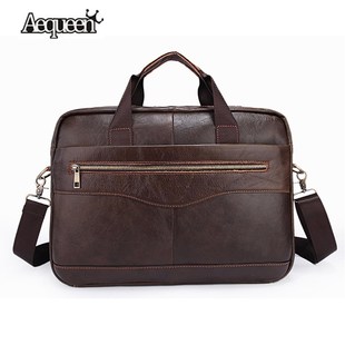 Osmond Fashion Men's Briefcases Genuine Leather Business Of