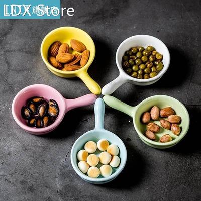 1pc Ceramic Sauce Dish Solid Color Dipping Plate Sea