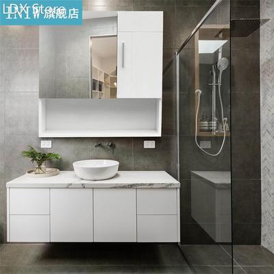 RecabLeght Bathroom Cabinets Furniture 2 Doors Storage Shelf
