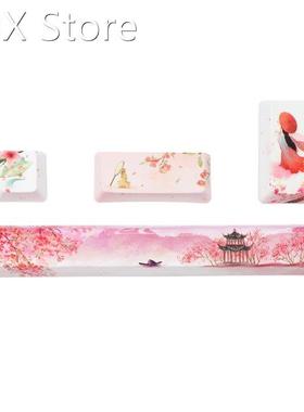 4pcs PBT Personalized Five Side Dye-Subbed OEM Profile Keyca