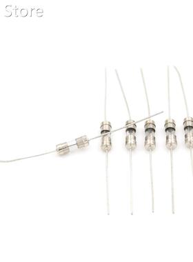 10pcs T3.15A 3150mA 250V Slow Axial Fuse Glass Tube With Lea
