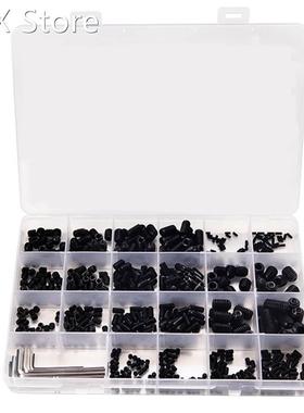 666Pcs Set Screw Cup Point Grub Screw M2 M3 M4 M5 M6 M8 Hex