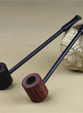 Ebony Wood Pipe Smoking Pipes Portable Smoking Pipe Herb Tob