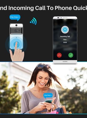 WiFi Video Doorbell Camera Two way Video Intercom Door Bell