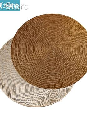 4Pcs/Set Round Placemats Heat Resistant Mat Eco Friendly PV
