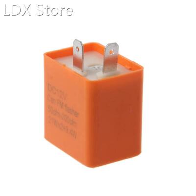 New 12V 2 Pin Motorcycle Blinker Adjustable LED Flasher Rela