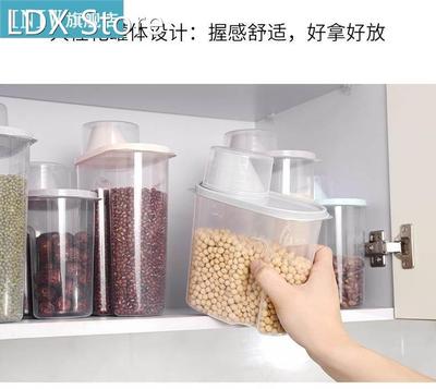 4/8PCS PP Plastic Food Containers Transparent Stackable Dry