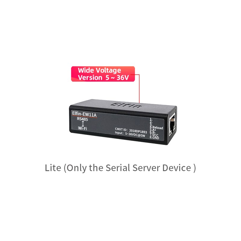 Serial port RS485 to WiFi serial device server Elfin-EW11 su