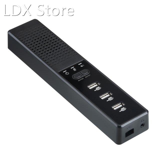 Computer Speakers Microphone USB Hub Plug and Play USB Confe