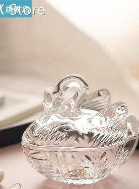 Swan Storage Box Crystal Epoxy Resin Mold Makeup Jewelry Con