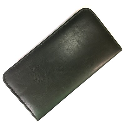 Black PU Leather Case Package Big Storage Hold 3 Scissors an