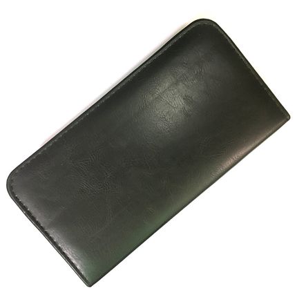 Black PU Leather Case Package Big Storage Hold 3 Scissors an