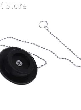 Bathtub Drain Plug With Chain Sink Basin Water Stopper 适用
