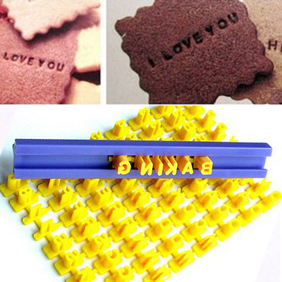 Biscuits Baking Printing Alphabet Mold Cookies Cutter Word P
