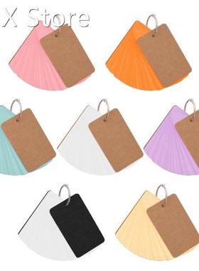 100 Sheets Heavy Index Cards Blank Study Cards with Binder R