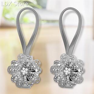 2 PCS Magnetic Crystal Curtain curtain tiebacks Tie Backs Bu