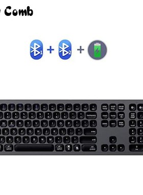 Jelly Comb Aluminum Alloy Bluetooth Keyboard for ipad Macbo