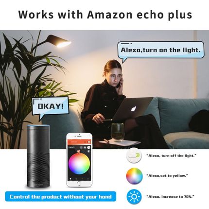 GLEDOPTO ZigBee 3.0 12W RGB+CCT LED Smart Bulb App/Voice/RF