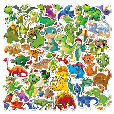 10/30/50PCS Cute Cartoon Dinosaur Stickers DIY Phone Snowboa