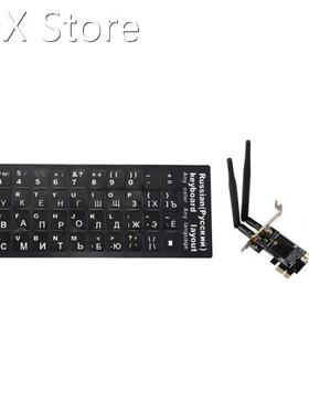 1 Pcs Russian Letters Keyboard Sticker & 1 Set PCI-E X1
