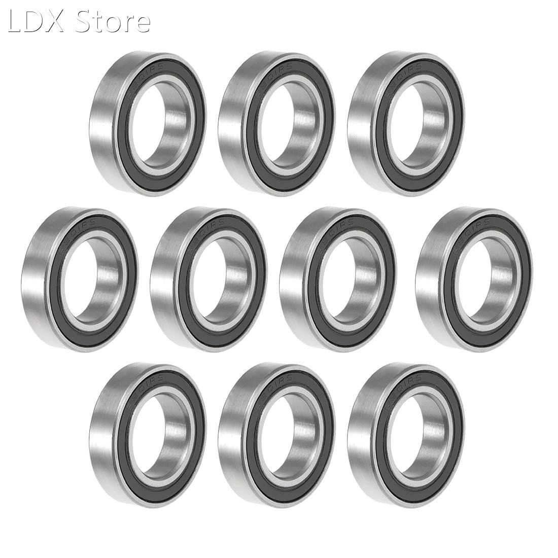 10-Pack 6801-2RS Deep Groove Ball Bearing 12x21x5mm Double S