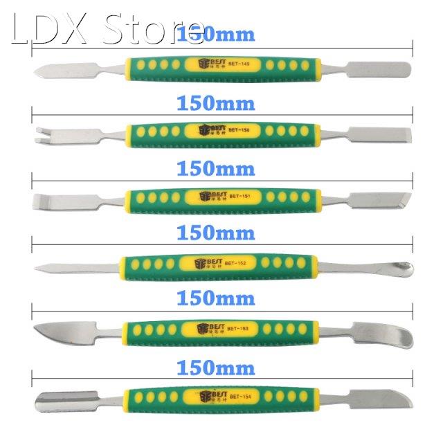 6Pcs/Set Dual Ends Metal Spudger Set Phone Tablet Prying Scr