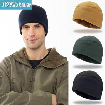 1Pc Solid Color Fleece Hats Cuffed Beanies Ski Baggy Hat Mi
